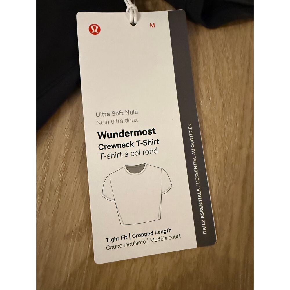 lululemon Wundermost Cropped Crewneck T-Shirt NWT - Picture 2 of 5